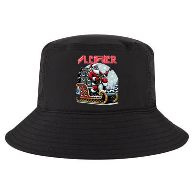 Sleigher Hail Santa Heavy Metal Christmas Rock Xmas Art Cool Comfort Performance Bucket Hat