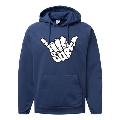 Surfing Hand Performance Fleece Hoodie