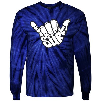 Surfing Hand Tie-Dye Long Sleeve Shirt