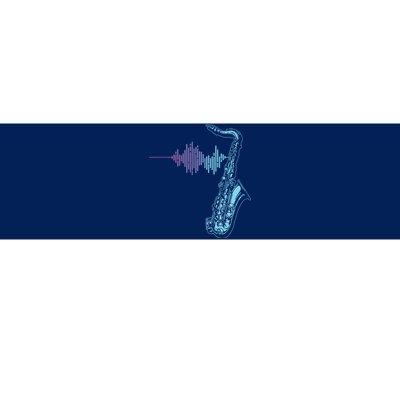 Saxophone Heartbeat Bumper Sticker