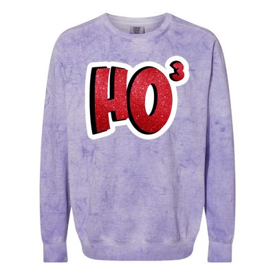 Santa Ho Shorthand Nerdy Engineer Christmas Red Ho3 Colorblast Crewneck Sweatshirt