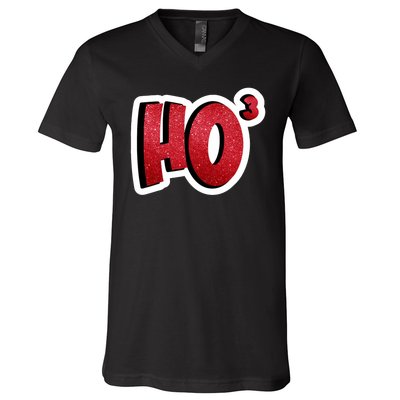 Santa Ho Shorthand Nerdy Engineer Christmas Red Ho3 V-Neck T-Shirt