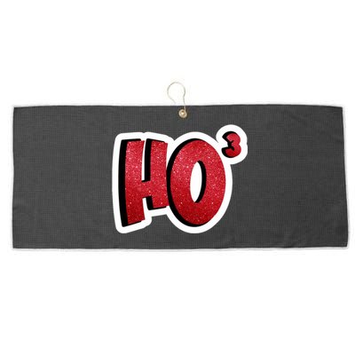 Santa Ho Shorthand Nerdy Engineer Christmas Red Ho3 Large Microfiber Waffle Golf Towel