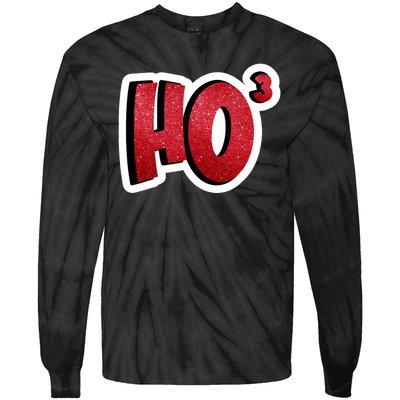 Santa Ho Shorthand Nerdy Engineer Christmas Red Ho3 Tie-Dye Long Sleeve Shirt