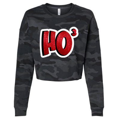 Santa Ho Shorthand Nerdy Engineer Christmas Red Ho3 Cropped Pullover Crew