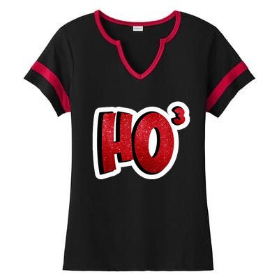 Santa Ho Shorthand Nerdy Engineer Christmas Red Ho3 Ladies Halftime Notch Neck Tee