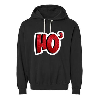 Santa Ho Shorthand Nerdy Engineer Christmas Red Ho3 Garment-Dyed Fleece Hoodie