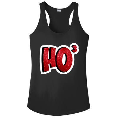 Santa Ho Shorthand Nerdy Engineer Christmas Red Ho3 Ladies PosiCharge Competitor Racerback Tank