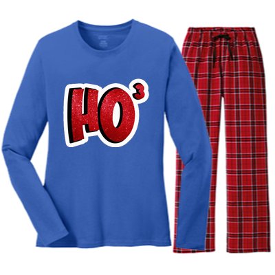 Santa Ho Shorthand Nerdy Engineer Christmas Red Ho3 Women's Long Sleeve Flannel Pajama Set 