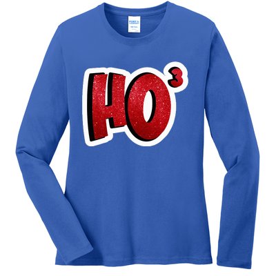 Santa Ho Shorthand Nerdy Engineer Christmas Red Ho3 Ladies Long Sleeve Shirt