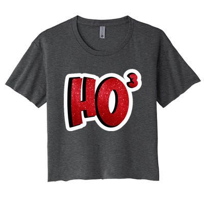 Santa Ho Shorthand Nerdy Engineer Christmas Red Ho3 Women's Crop Top Tee