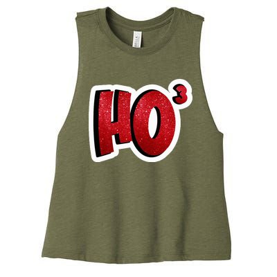 Santa Ho Shorthand Nerdy Engineer Christmas Red Ho3 Women's Racerback Cropped Tank