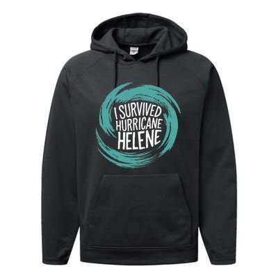 Survived Hurricane Performance Fleece Hoodie