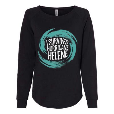 Survived Hurricane Womens California Wash Sweatshirt