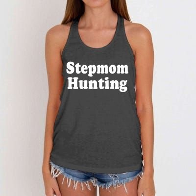 Stepmom Hunting Stepmom Hunting Funny Saying Quote Women's Knotted Racerback Tank