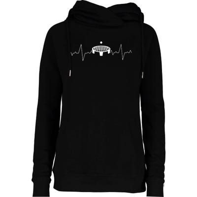 Spikeball Heartbeat Womens Funnel Neck Pullover Hood