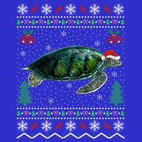 Santa Hat Sea Turtles Lover Xmas Gift Ugly Turtle Christmas Gift Button