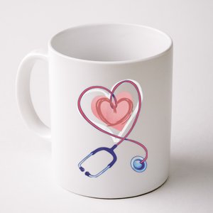 Stethoscope Heart Stethoscope Valentine For Nurses Doctors Coffee Mug