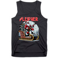 Sleigher Hail Santa Heavy Metal Christmas Rock Xmas Art Tank Top