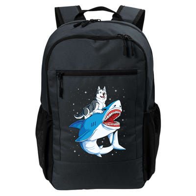 Siberian Husky Shark Jawsome Dog Lover Gifts Space Galaxy Backpack