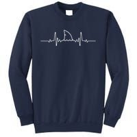 Shark Heartbeat Shark Lovers Fin Ocean Animal Sweatshirt