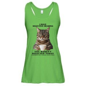 Selective Hearing Sarcastic Cat Ladies Essential Flowy Tank