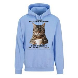 Selective Hearing Sarcastic Cat Unisex Surf Hoodie