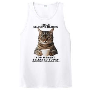 Selective Hearing Sarcastic Cat PosiCharge Competitor Tank