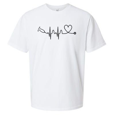 Stethoscope Heartbeat Stethoscope Gift For Doctor & Nurse Sueded Cloud Jersey T-Shirt