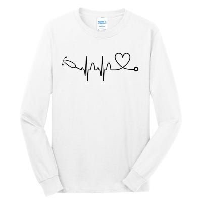 Stethoscope Heartbeat Stethoscope Gift For Doctor & Nurse Tall Long Sleeve T-Shirt