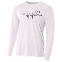 Stethoscope Heartbeat Stethoscope Gift For Doctor & Nurse Cooling Performance Long Sleeve Crew