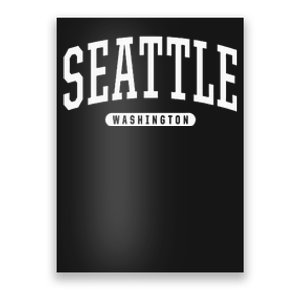 Seattle Hoodie Swea College University Style USA Poster