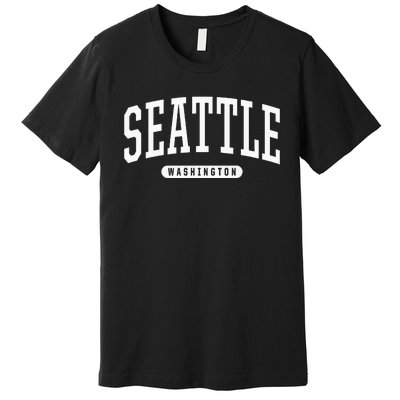 Seattle Hoodie Swea College University Style USA Premium T-Shirt