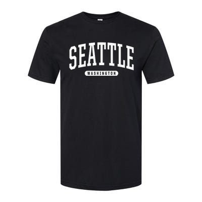 Seattle Hoodie Swea College University Style USA Softstyle® CVC T-Shirt