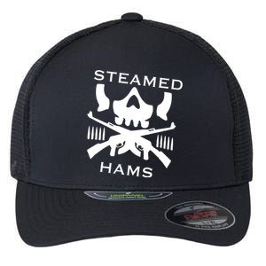 Steamed Hams Skull Guns Flexfit Unipanel Trucker Cap