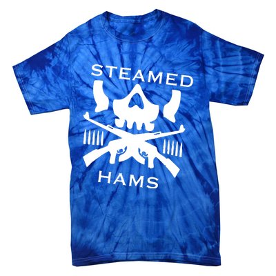 Steamed Hams Skull Guns Tie-Dye T-Shirt