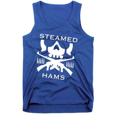 Steamed Hams Skull Guns Tank Top