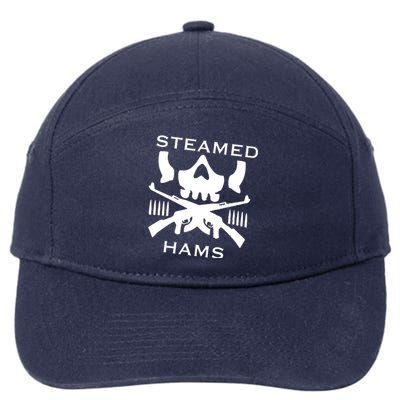 Steamed Hams Skull Guns 7-Panel Snapback Hat