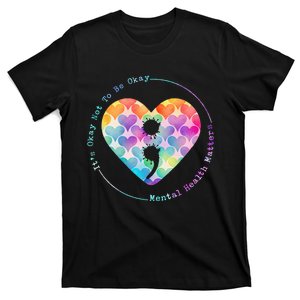 Semicolon Heart Suicide Prevention Mental Health Awareness T-Shirt