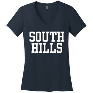 South Hills School Of Business & Technology 02 Women's V-Neck T-Shirt