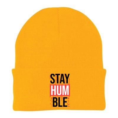 Stay Humble Knit Cap Winter Beanie