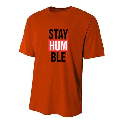 Stay Humble Youth Performance Sprint T-Shirt