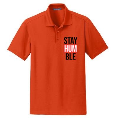 Stay Humble Dry Zone Grid Polo