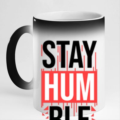 Stay Humble 11oz Black Color Changing Mug