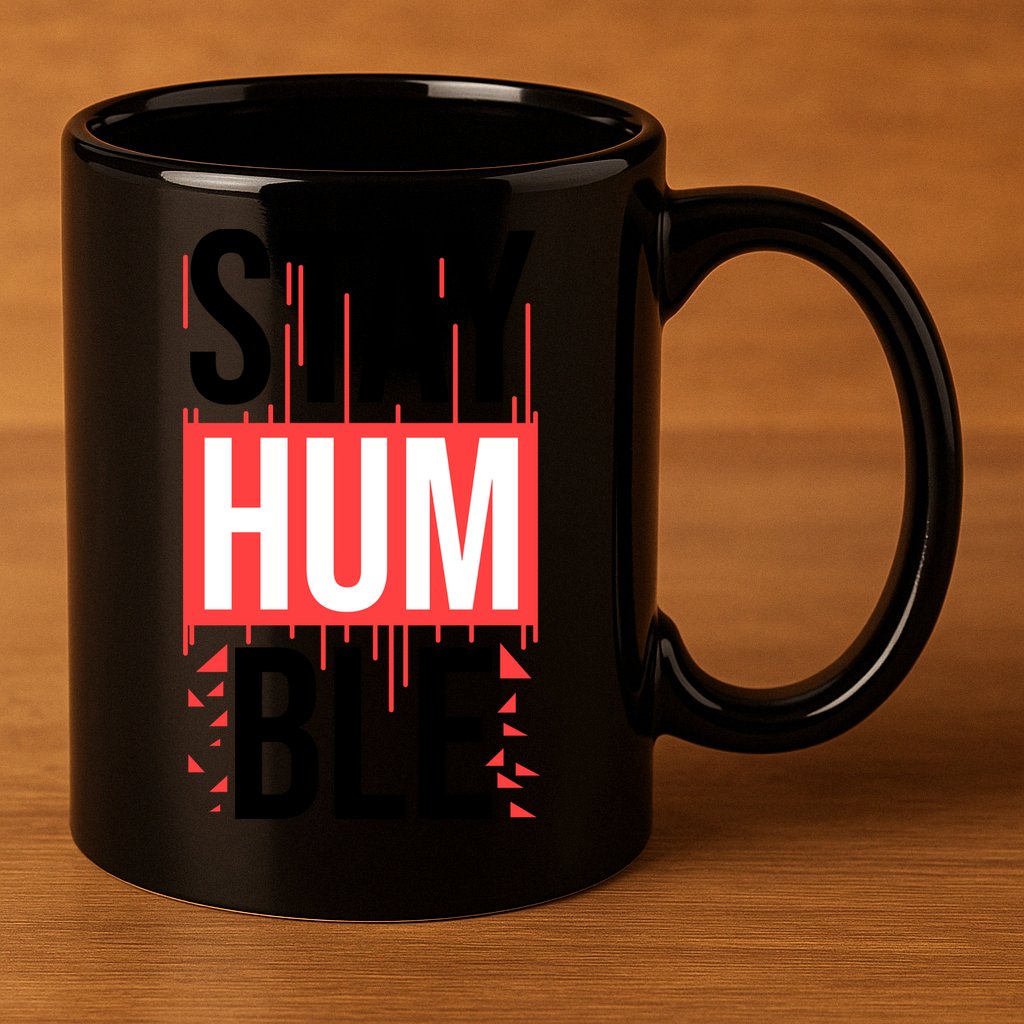 Stay Humble 11oz C Handle Ceramic Mug