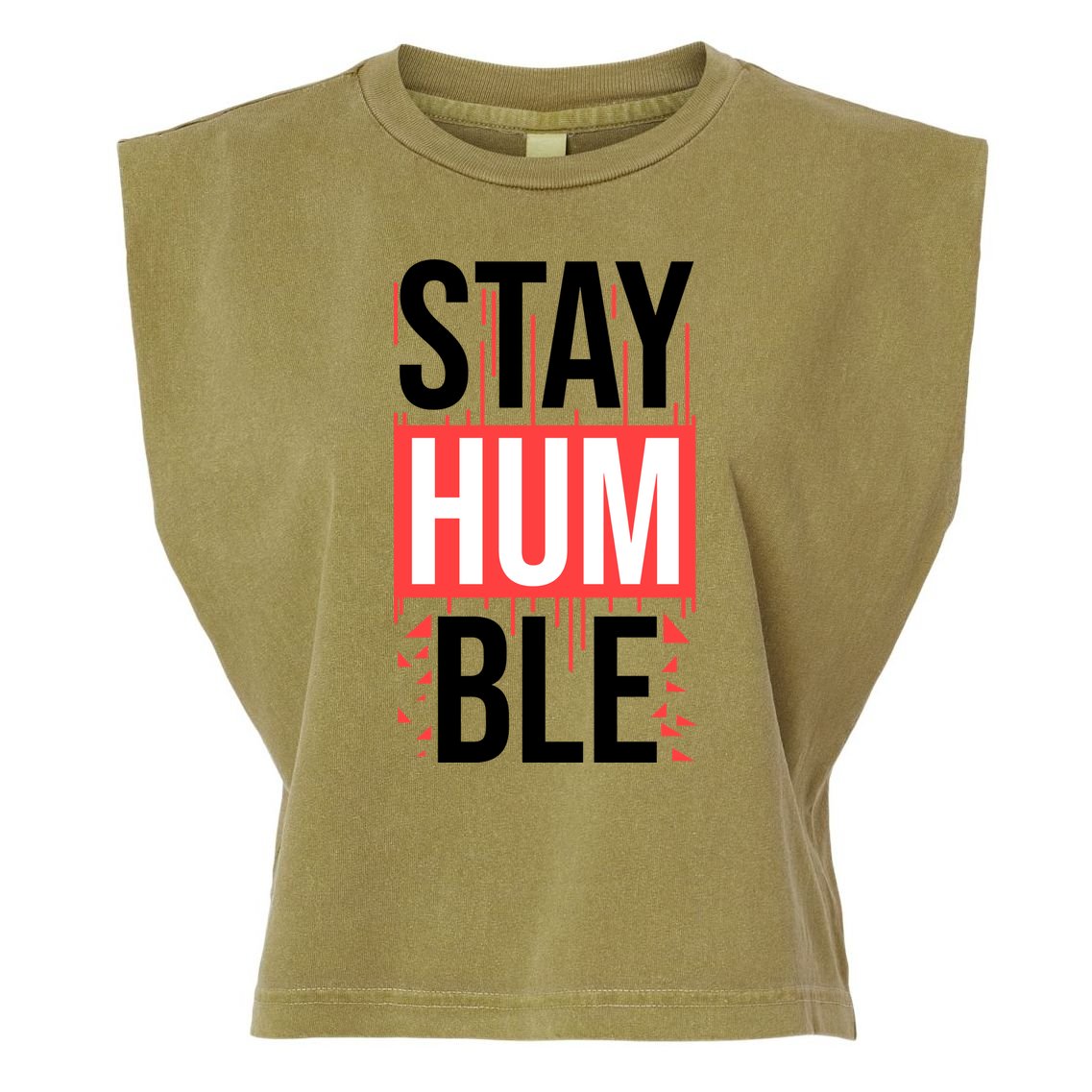 Stay Humble Garment-Dyed Women's Muscle Tee