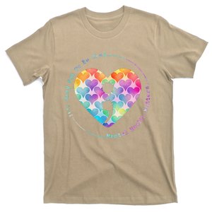 Semicolon Heart Suicide Prevention Mental Health Awareness T-Shirt