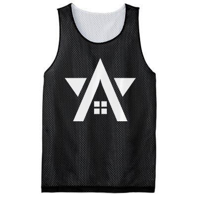 Stellar Housing Solutions Flying A Monochrome Light Mesh Reversible Basketball Jersey Tank