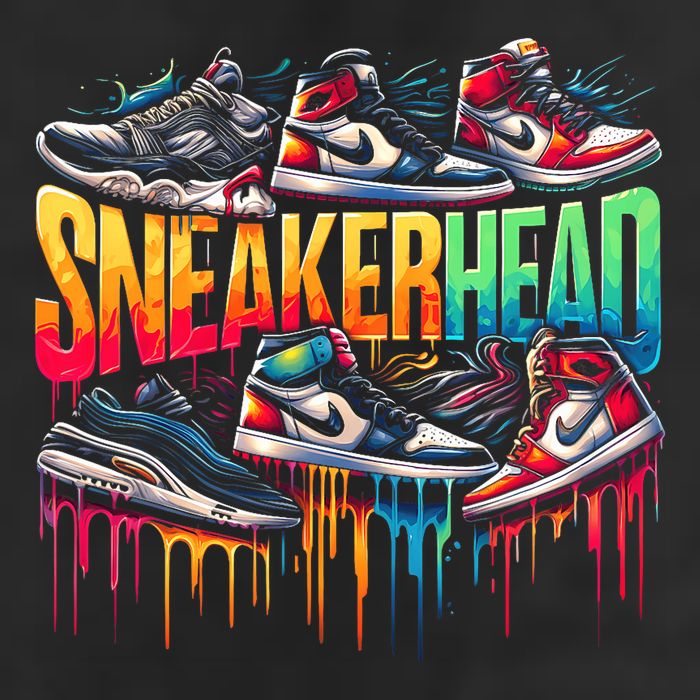 Sneaker Head Streetwear Style 7 Panel Mesh Trucker Snapback Hat