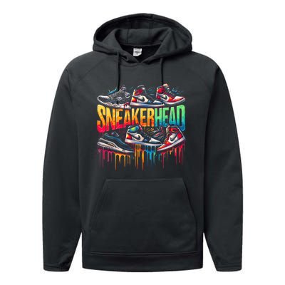 Sneaker Head Streetwear Style Performance Fleece Hoodie